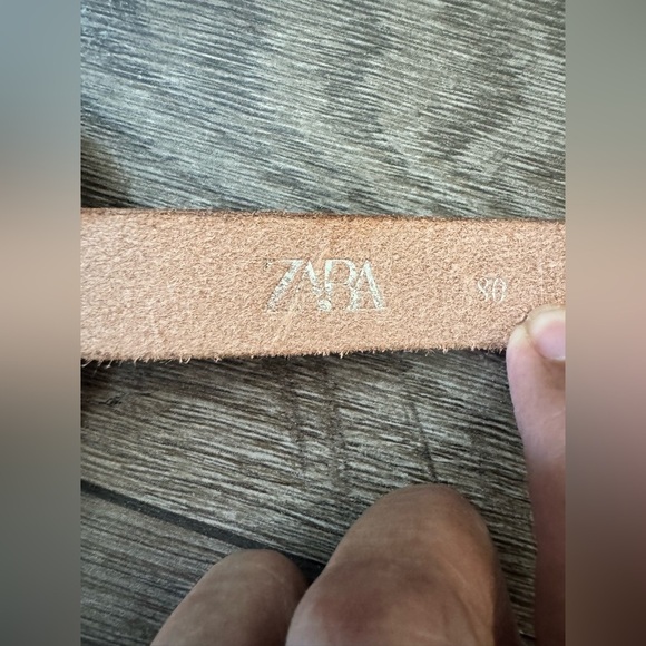 Zara Leather Belt with Hewn brown main image 9